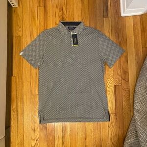 Ralph Lauren Gray Golf Pattern Polo Shirt